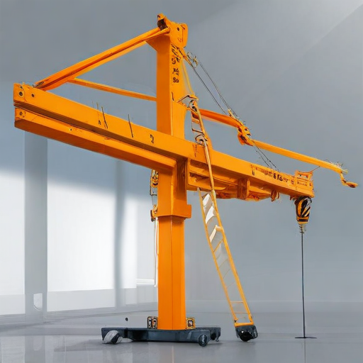 folding jib crane