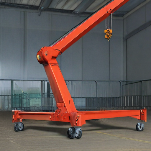 folding jib crane