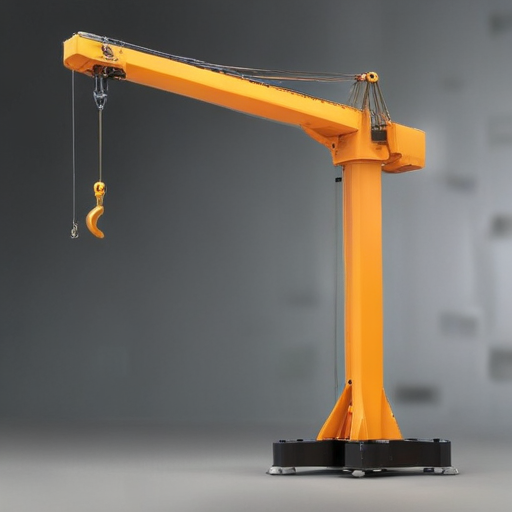 folding jib crane