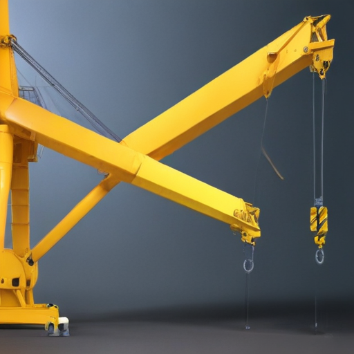 folding jib crane