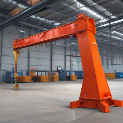 folding jib crane