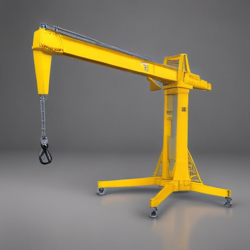 folding jib crane