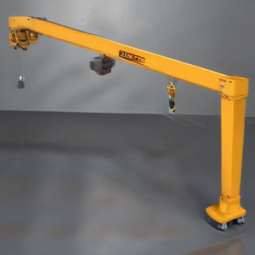 folding jib crane