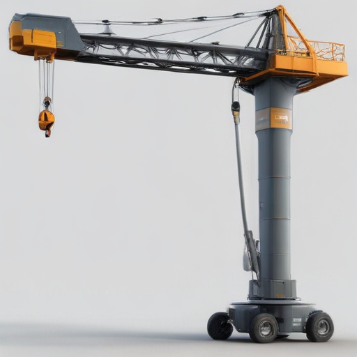 luffing jib mobile crane