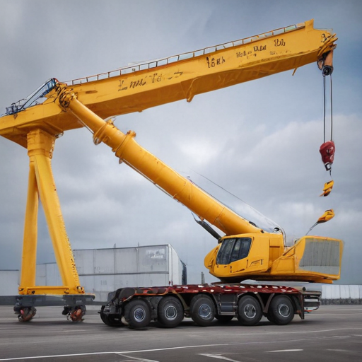 mobile crane luffing jib