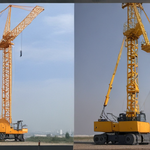 self erecting tower crane