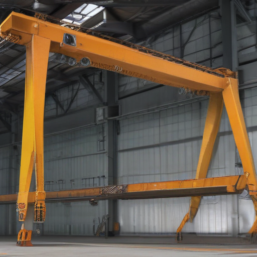 single girder semi gantry crane