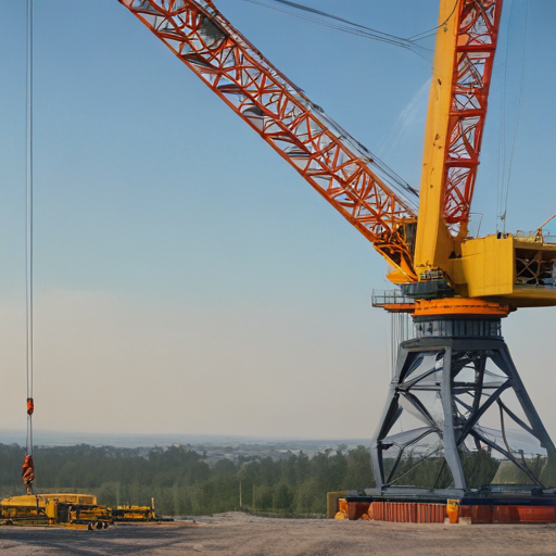 tower crane with luffing jib