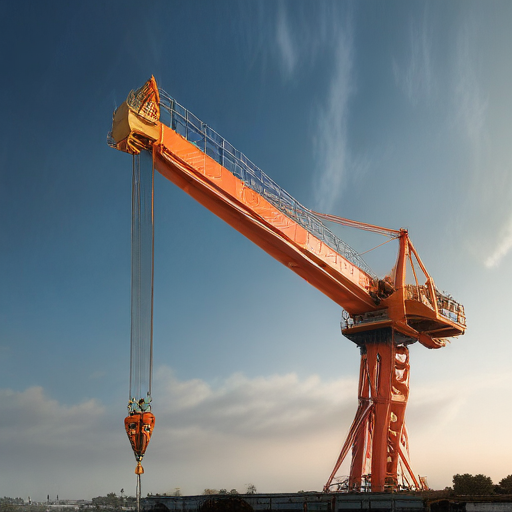 tower crane with luffing jib