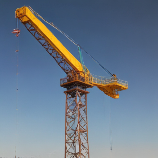 tower crane with luffing jib