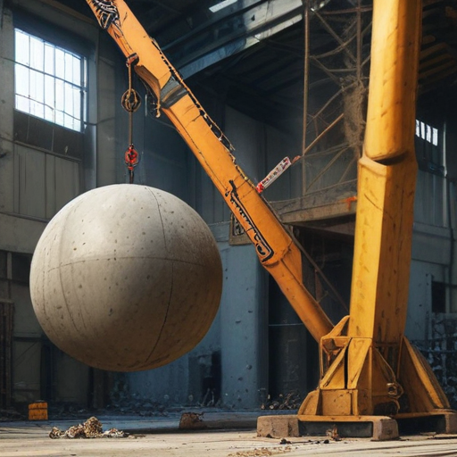 wrecking ball crane