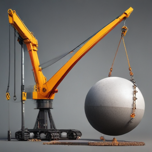 wrecking ball crane