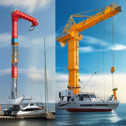 yacht davit crane